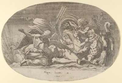 Iride, Nettuno e Sonno, 1544 da Antonio Fantuzzi