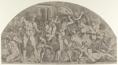 Meleagro porta la testa del cinghiale ad Atalanta, 1540-45 da Antonio Fantuzzi