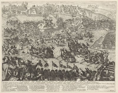 Attacco via mare e terra a San Michele (assedio di Malta) da Antonio Francesco Lucini