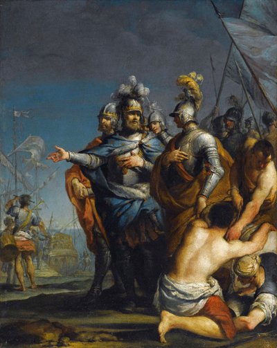 San Luigi in partenza per la crociata da Antonio Gionima