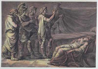Nerone Trova il Corpo di Sua Madre, Agrippina da Antonio Giuseppe Basoli
