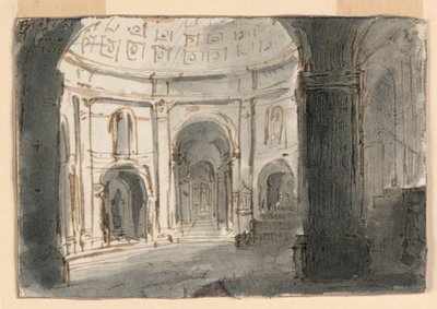 Vecchia cattedrale a Brescia da Antonio Giuseppe Basoli