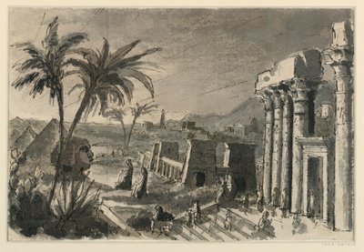 Scenografia, città egiziana da Antonio Giuseppe Basoli