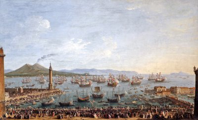 Partenza di Carlo III Re di Spagna e Napoli da Napoli 1759 da Antonio Joli