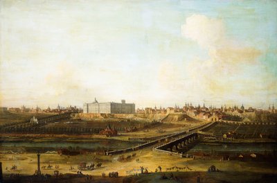 Madrid e il Palacio Real dalla riva occidentale del Manzanares, 1752-53 da Antonio Joli