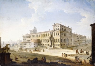 La Piazza del Quirinale, con il Castel Sant