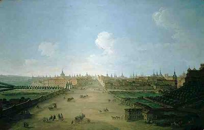 Veduta della Calle de Atocha, Madrid da Antonio Joli