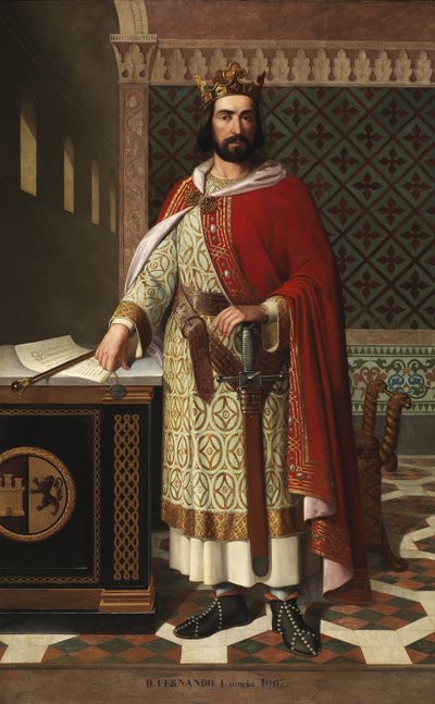 Ritratto del re Ferdinando I di León da Antonio Maffei Rosal