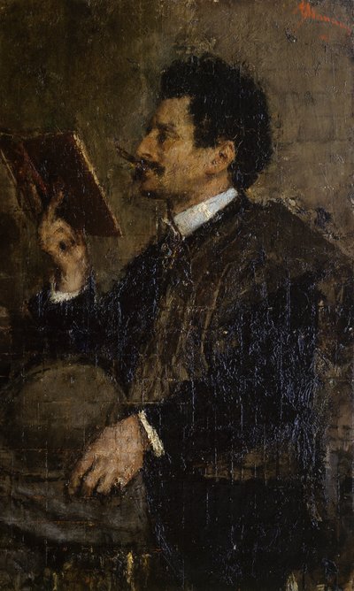 Ritratto del critico Saverio Kambo da Antonio Mancini