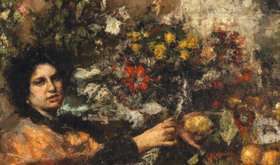 Il venditore di fiori da Antonio Mancini