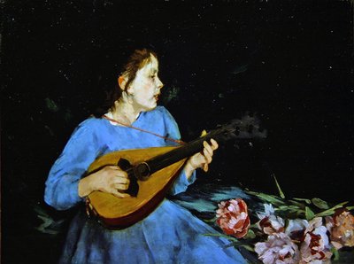Il suonatore di mandolino da Antonio Mancini