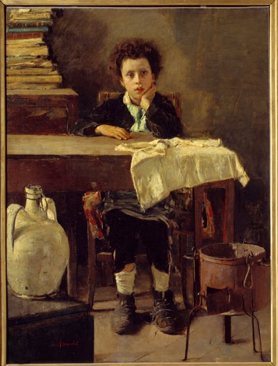 Il piccolo scolaro o povero scolaro da Antonio Mancini