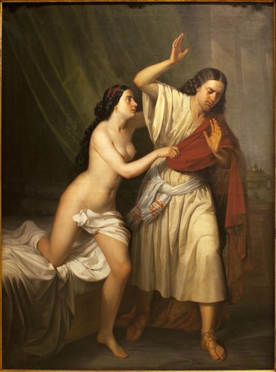 Giuseppe e la moglie di Putifarre da Antonio María Esquivel y Suárez de Urbina