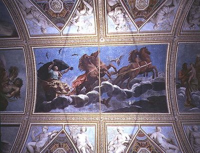 La personificazione della notte che cavalca il cielo su un carro da Antonio Maria Viani