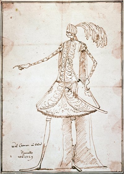 Il castrato Farinelli nel melodramma Catone in Utica da Antonio Maria Zanetti