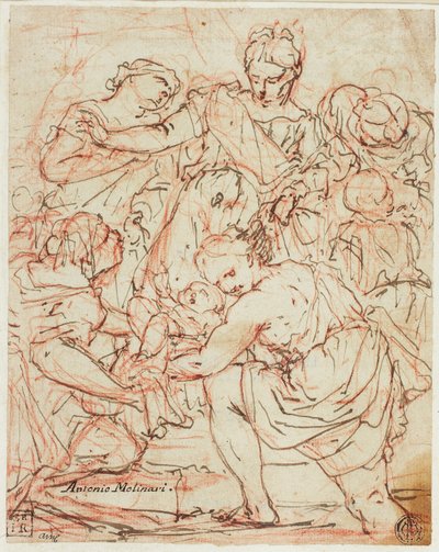 Ritrovamento di Mosè da Antonio Molinari