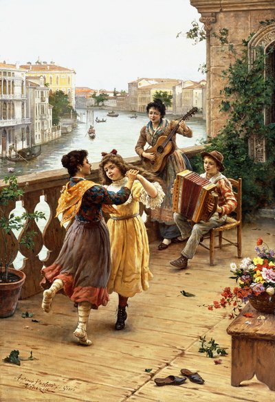 Su un Balcone Veneziano da Antonio Ermolao Paoletti