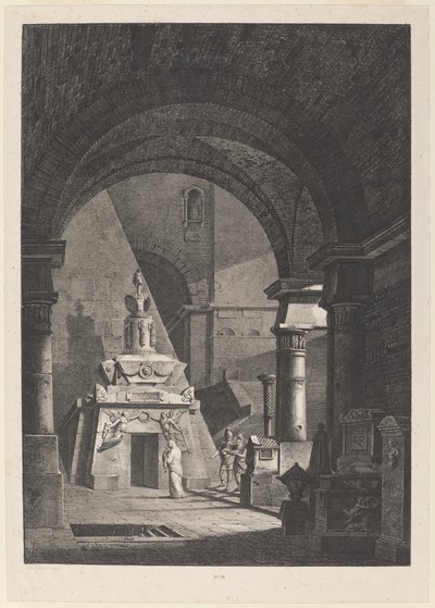 Interno di un antico sepolcro romano da Antonio Pian