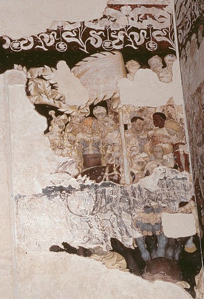 Cavalieri della Tavola Rotonda alla ricerca del Santo Graal (dettaglio) da Antonio Pisanello