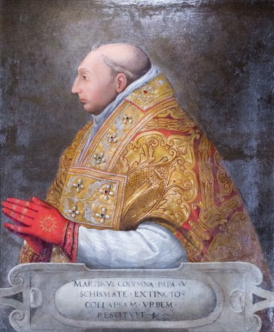 Ritratto di Papa Martino V Colonna da Antonio Pisanello