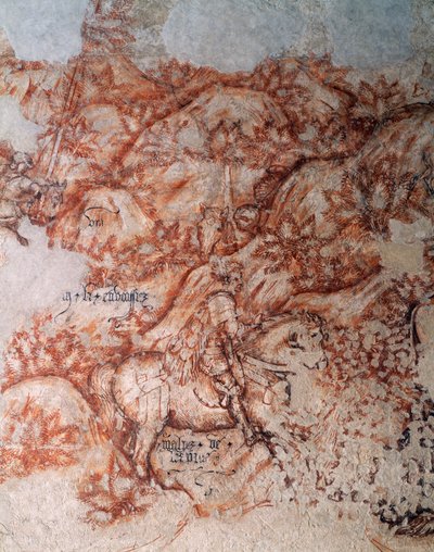 Sinopia (dettaglio) da Antonio Pisanello