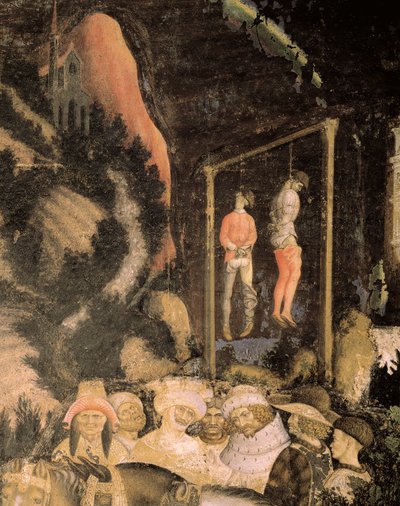 Gli impiccati (dettaglio) da Antonio Pisanello