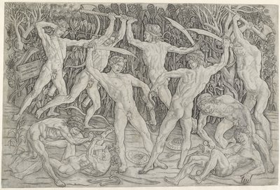Battaglia di uomini nudi da Antonio Pollaiuolo
