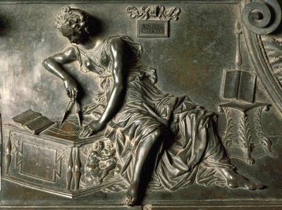 Geometria (dettaglio dalla tomba di Sisto IV) da Antonio Pollaiuolo