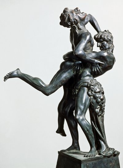 Ercole e Anteo, ca 1475, di Antonio Pollaiuolo (1431 o 1432-1498), statua in bronzo, 46 cm, Italia da Antonio Pollaiuolo