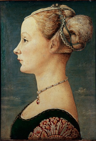 Ritratto di una giovane donna da Antonio Pollaiuolo