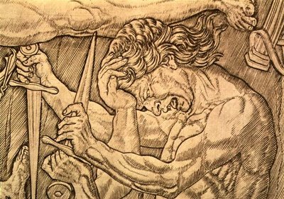 La battaglia dei dieci nudi (dettaglio) da Antonio Pollaiuolo