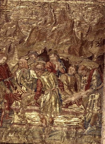 La Sepoltura di San Giovanni Battista, arazzo che raffigura scene della vita del santo da Antonio Pollaiuolo