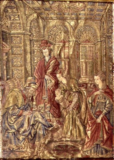 Il nome di San Giovanni Battista, arazzo che raffigura scene della vita del santo da Antonio Pollaiuolo