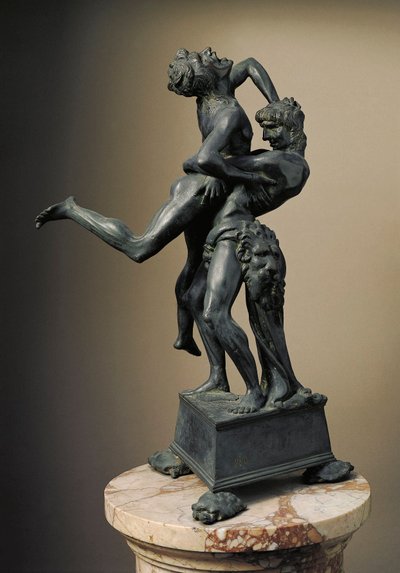 Le dodici fatiche di Ercole: "Eracle solleva il gigante Anteo" da Antonio Pollaiuolo