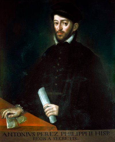 Ritratto di Antonio Pérez, politico spagnolo segretario di Filippo II da Antonio Ponz
