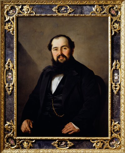 Ritratto di Giuseppe Viti (1816-1860), viaggiatore e commerciante italiano da Antonio Puccinelli