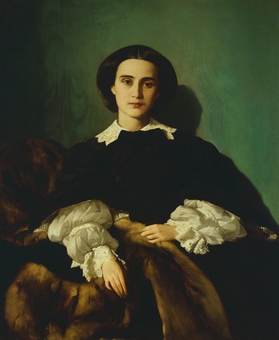 Ritratto della nobildonna Morrocchi da Antonio Puccinelli