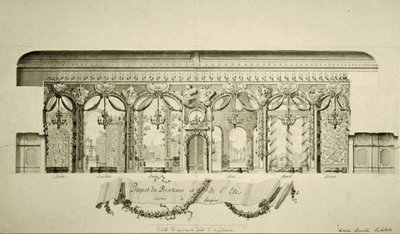 Progetto della Sala Ovale nel Palazzo d