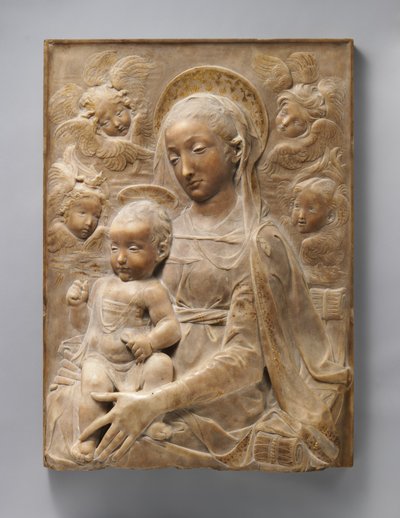 Madonna col Bambino e angeli, c.1455-60 da Antonio Rossellino