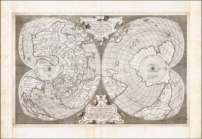 Carta del mondo a doppio cordiforme, di Antonio Salamanca da Antonio Salamanca
