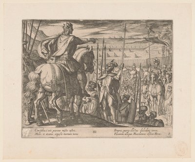 Alessandro Magno istruisce i soldati macedoni da Antonio Tempesta
