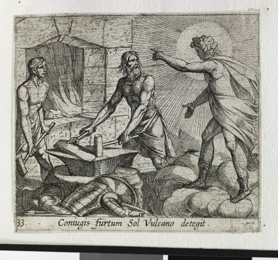 Apollo alla Fucina di Vulcano da Antonio Tempesta