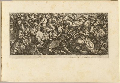 Carica di Cavalleria con Soldati e Cavalli Calpestati da Antonio Tempesta