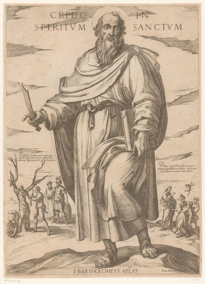 San Bartolomeo (Credo in spiritum sanctum) (Cristo, Maria e gli apostoli) da Antonio Tempesta