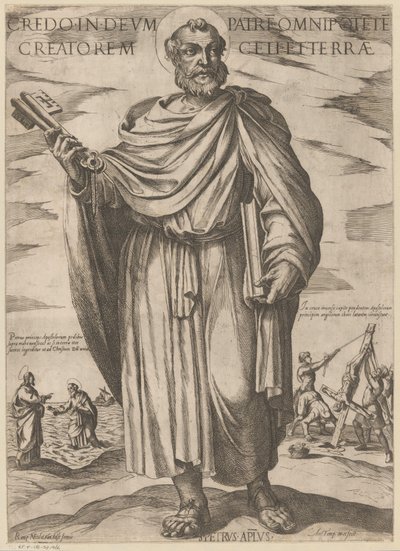 San Pietro (serie di Cristo, Maria e gli apostoli) da Antonio Tempesta