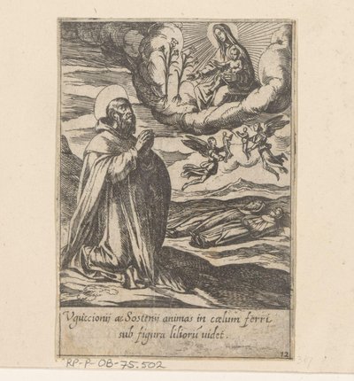 San Filippo prega per le anime di due fratelli (Vita di Filippo Benizi) da Antonio Tempesta