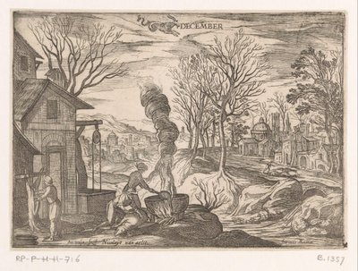 Dicembre: macellazione dei maiali (Capricorno) da Antonio Tempesta