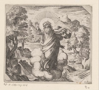 Dio crea piante e alberi da Antonio Tempesta