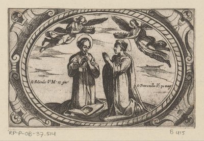 Santa Felicula e Santa Petronilla da Antonio Tempesta