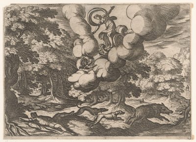 Paesaggio con la morte di Adone da Antonio Tempesta